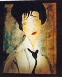 Femme  la cravate Modigliani (Angers Lac du Maine)