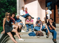 Le clan en 2000 (devant l'cole Steiner de La Boissire)