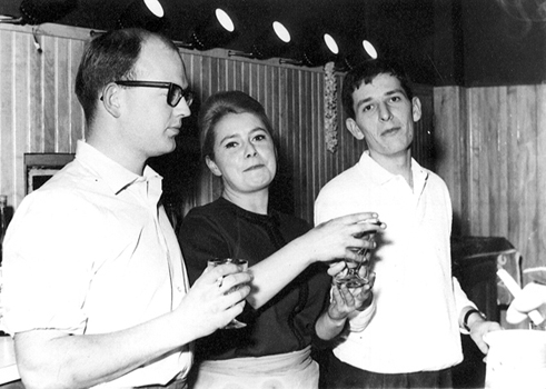 Annie au Bar de Val d'Isre avec Daniel Antamaten et Roger l'Ecossais